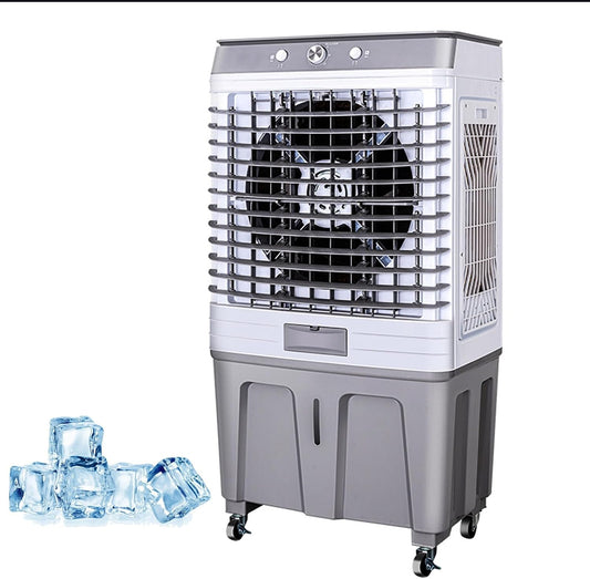 GENERIC Refroidisseur D'air Par évaporation, Réservoir D'eau De 60 L, Oscillation à 120°, 3 Modes Et Vitesses Du Vent – Refroidisseur De Marais Commercial Extérieur