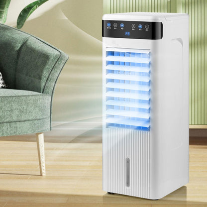 GENERIC Ventilateur De Sol Mobile Refroidi à L'eau, Climatiseur Oscillant Silencieux Avec 3 Vitesses De Vent Et Réservoir D'eau De 4 L Pour La Maison Et Le Bureau