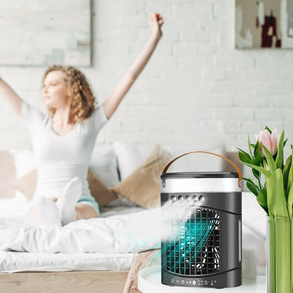 GENERIC Refroidisseur D'air Par évaporation | Refroidisseurs Par évaporation Pour Climatiseur – Chargement USB, 3 Vitesses De Vent, Ventilateurs De Refroidissement D'air à Faible Bruit Pour Petite Pièce,