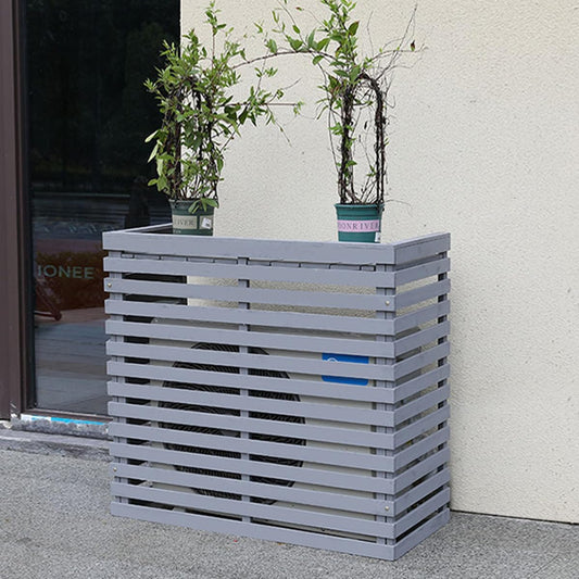 GENERIC Housse De Protection Pour Climatiseur D'extérieur En Bois Massif Avec Persiennes Pour Climatiseurs