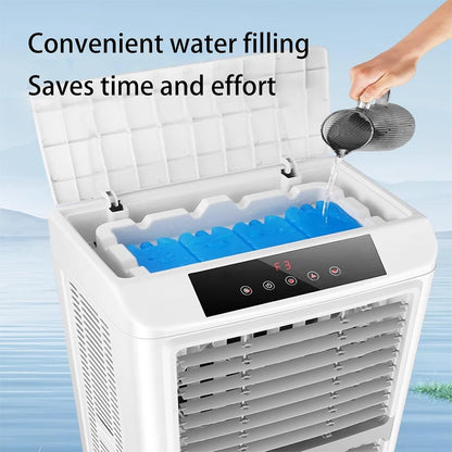 GENERIC Refroidisseur Par évaporation Portable, Refroidisseur D'air De Marais à 3 Vitesses Avec Roues Universelles Et Réservoir D'eau Pour Terrasse, Cour Et Utilisation En Usine