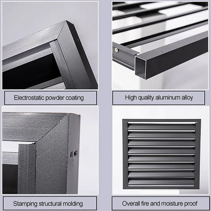GENERIC Écran De Protection Pour Climatiseur En Aluminium - Clôture D'intimité élégante Pour Climatiseur - Protection Pour Pompe à Chaleur - Solution De Rangement Extérieure