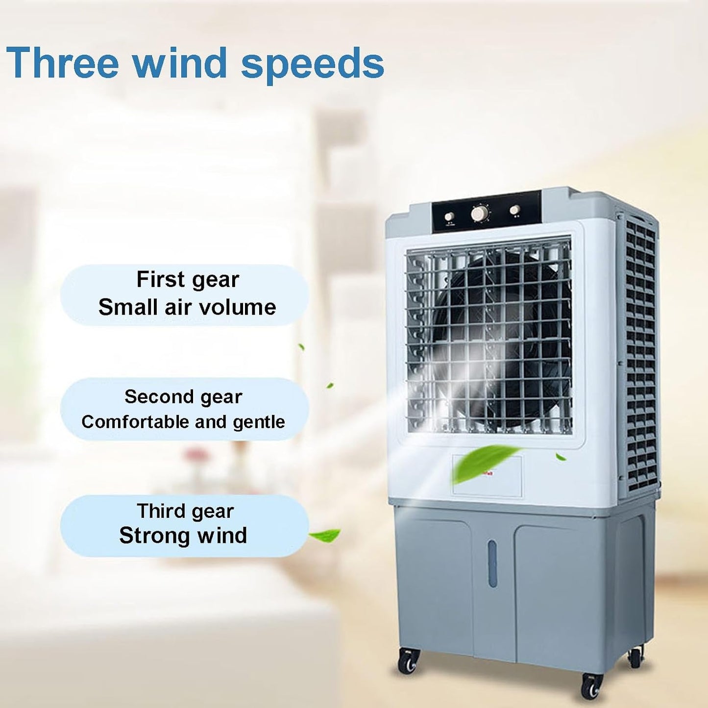  Refroidisseur D'air Par évaporation, Climatiseur Portable – Réservoir D'eau De 70 L Et Minuterie 12 Heures, Installation Facile, Ventilateur Refroidissement 3 En 1 For Garage, Terrasse, Sous-sol