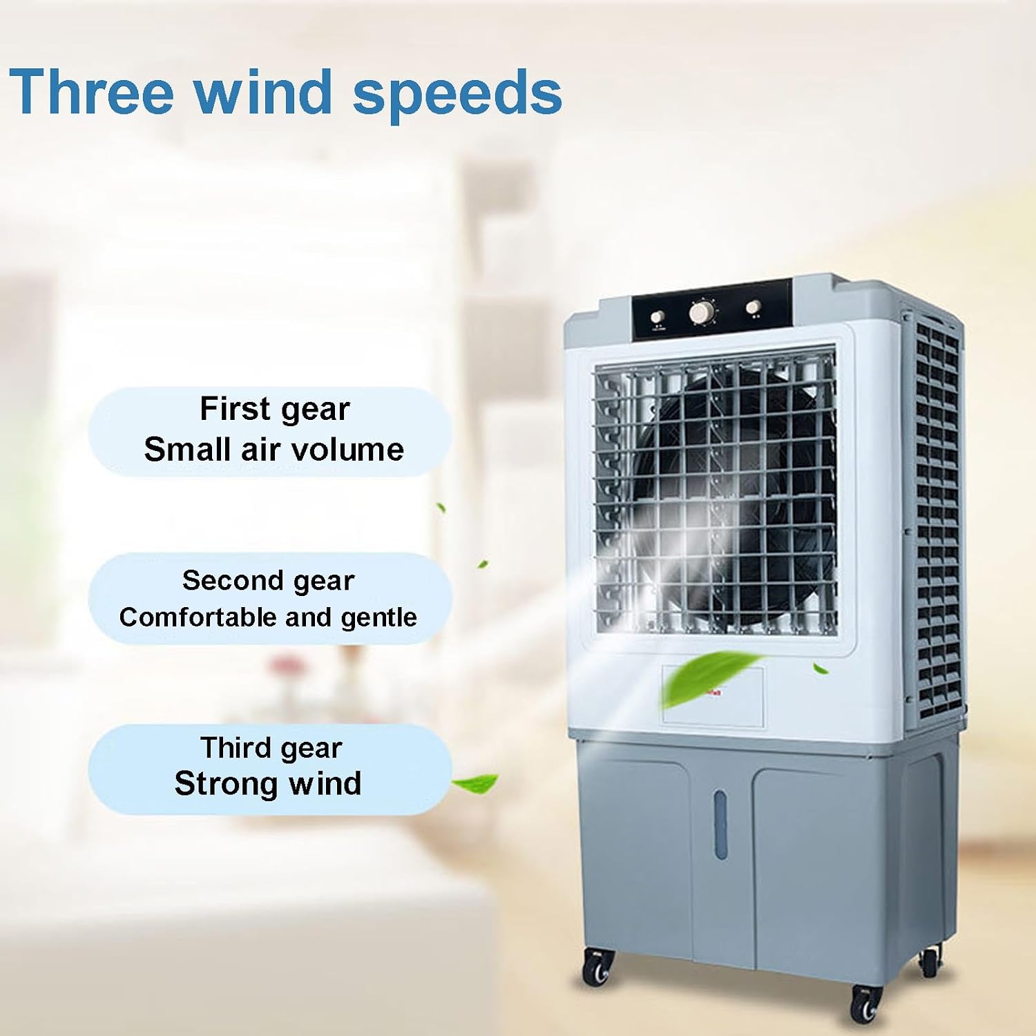  Refroidisseur D'air Par évaporation, Climatiseur Portable – Réservoir D'eau De 70 L Et Minuterie 12 Heures, Installation Facile, Ventilateur Refroidissement 3 En 1 For Garage, Terrasse, Sous-sol