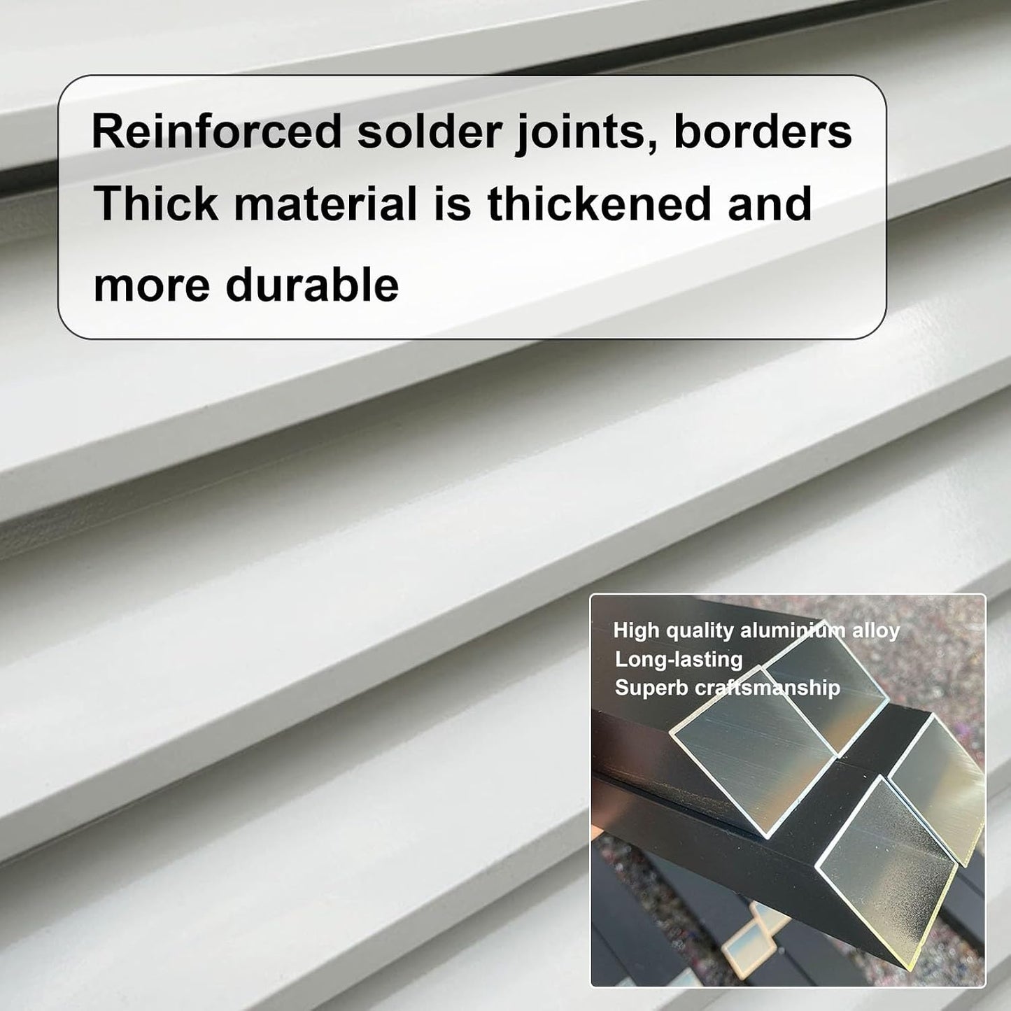 GENERIC Housse De Protection Complète En Aluminium Pour Climatiseur - Protection Complète Pour L'hiver - Matériau Durable Et Résistant Aux Intempéries - Pour Intérieur Et Extérieur - Ajustement Universel