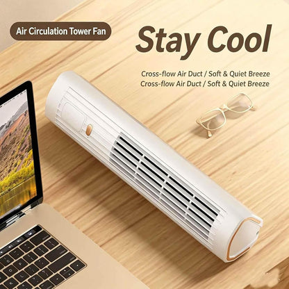  Ventilateur De Bureau Portable, 3 Vitesses, Utilisation Horizontale Et Verticale, Pour Bureau, Salon, Chambre, Extérieur