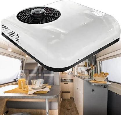  Climatiseur De Toit Avec Compresseur Scroll, Faible Niveau Sonore, Refroidissement De Stationnement 12V/24V Pour Camping-Cars, Camions, Fourgonnettes Et Remorques à Bateaux