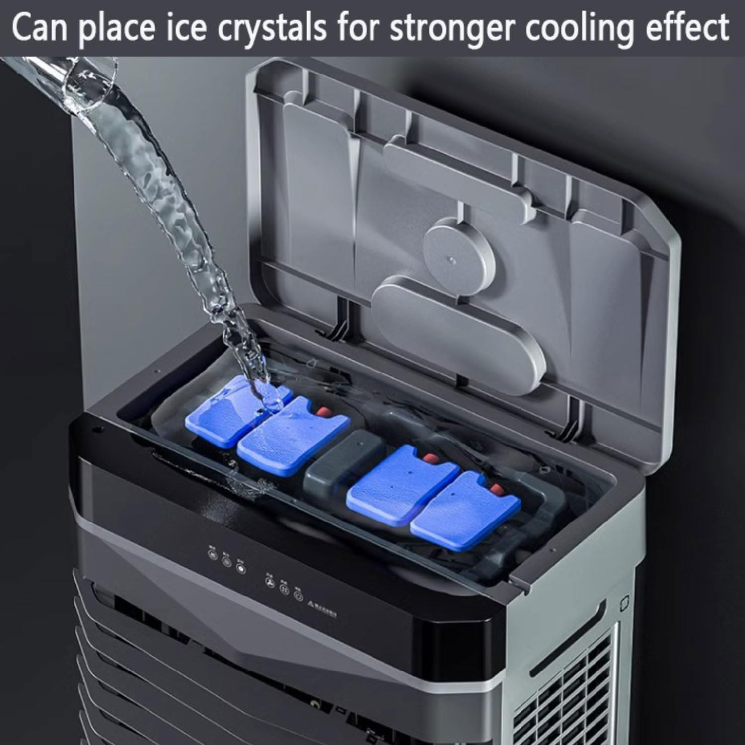 GENERIC Climatiseur Portable économe En énergie Avec Télécommande, Oscillation à 120°, Réservoir D'eau De 50 L, Minuterie De 12 Heures, Idéal Pour Les Chambres Et Les Camping-cars