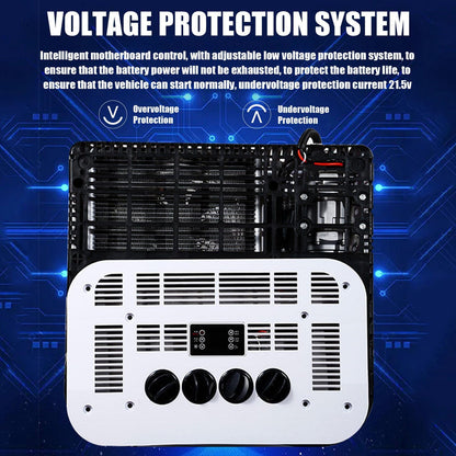  Climatiseur De Toit Avec Compresseur Scroll, Faible Niveau Sonore, Refroidissement De Stationnement 12V/24V Pour Camping-Cars, Camions, Fourgonnettes Et Remorques à Bateaux