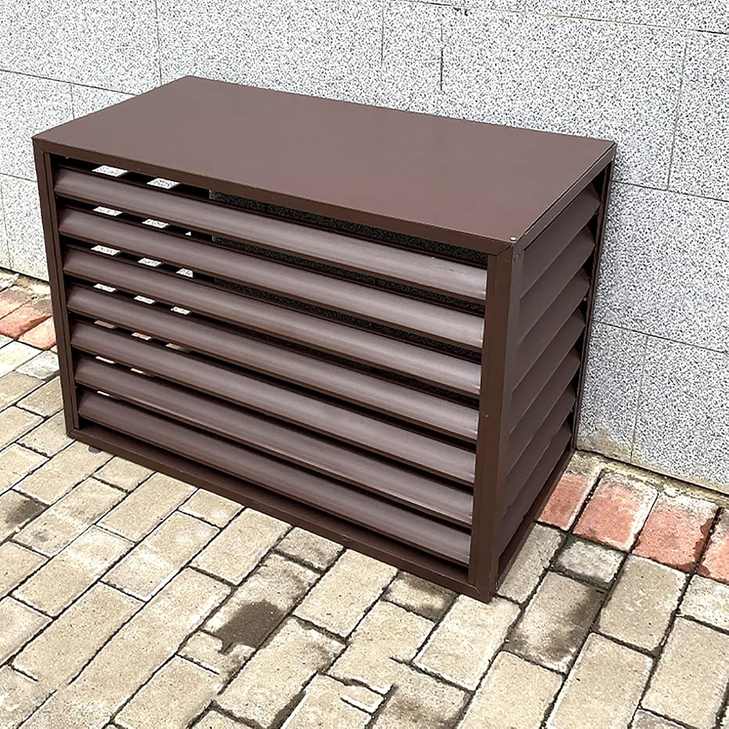 GENERIC Housse En Aluminium Pour Climatiseur – Protection Contre Les Intempéries Pour Unité Extérieure Centrale Et Résistante Aux Intempéries, Idéale Pour Une Utilisation En Intérieur/extérieur