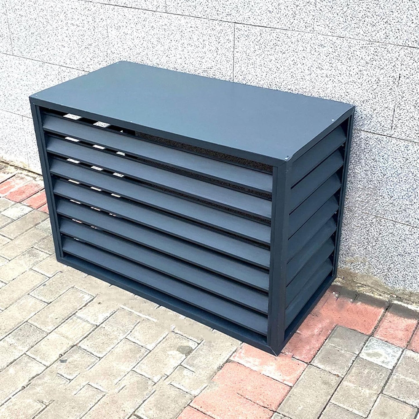 GENERIC Housse De Protection Pour Climatiseur De Fenêtre, écran De Clôture – Étanche à La Poussière Et Robuste – Bouclier D'intimité En Aluminium Pour Unité De Condensation, Boîtier De Poubelle, Support De