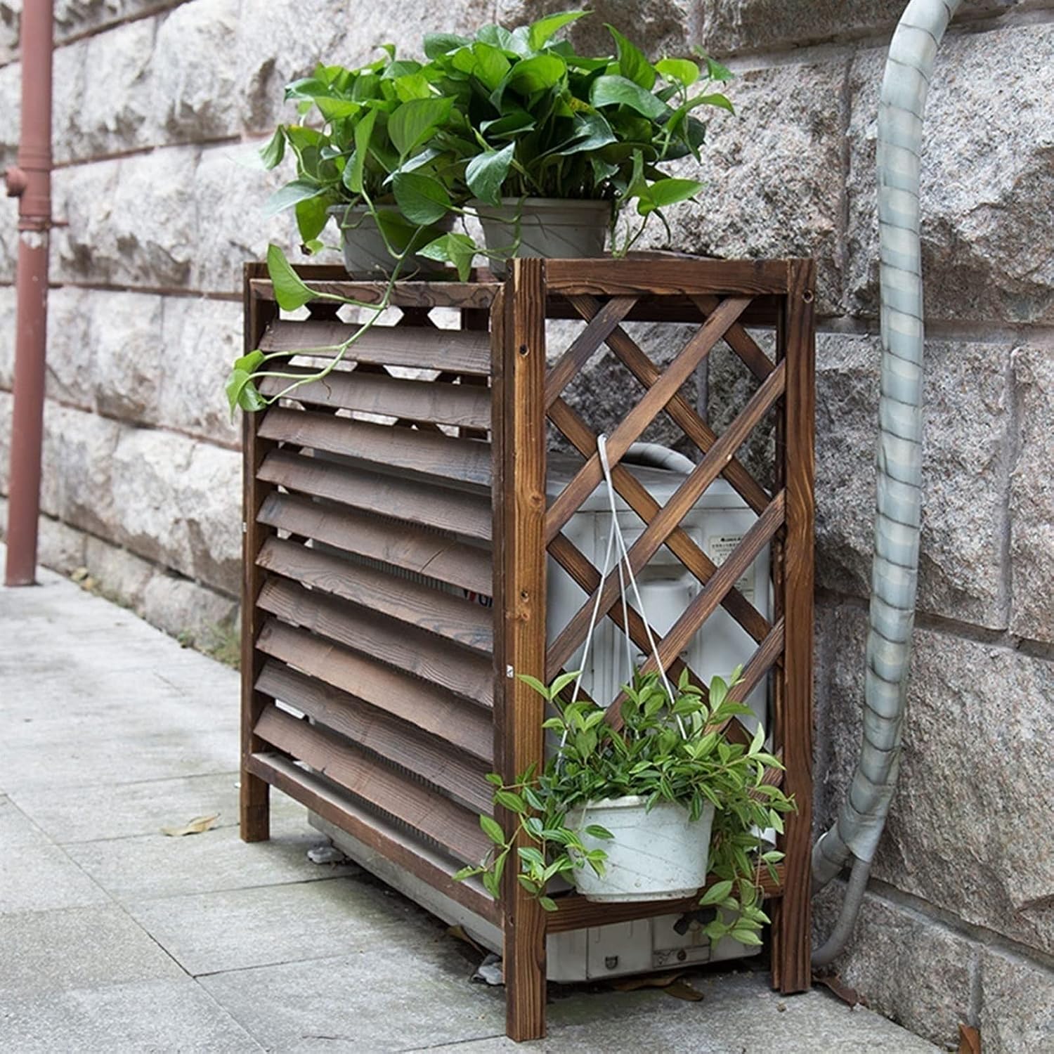  Housse Et Clôture Pour Climatiseur Extérieur - Boîtier De Protection Pour Supports De Climatiseur, Poubelles Et Supports De Fleurs - Séparateur D'espace Et Grilles Pour Pompes à Chaleur (taille : 103)