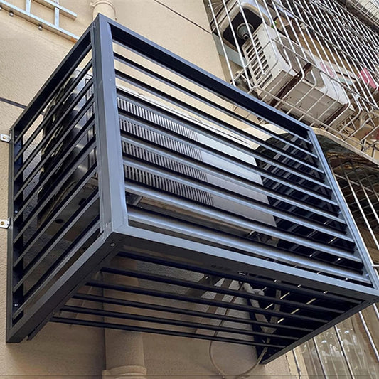 Clôture De Confidentialité Robuste, Housse De Climatiseur Extérieur, Séparateur D'espace En Alliage D'aluminium, Boîtier De Poubelle, Support De Climatisation Caché, Support De Fleurs, Grill