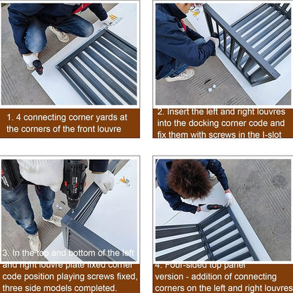GENERIC Couvercle Robuste En Aluminium Pour Climatiseur, Bouclier De Condensateur Central, Pompe à Chaleur Et Capuchon De Protection Pour Unité AC, Résistant Aux Intempéries, Utilisation En Extérieur